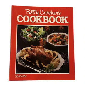 Vintage 1986 Betty Crocker Ring Bound Hardcover Cookbook Golden Press Kitchen